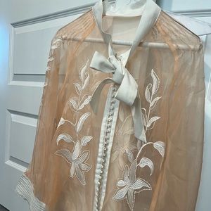 See through long sleeve shirt